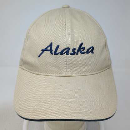 Alaskan Headwear Co Baseball Cap Beige One Size Alaska Script Adjustable Hat