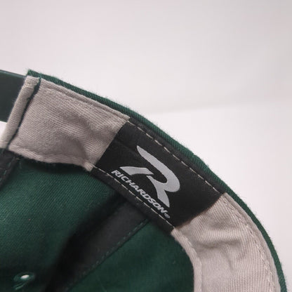 Letter C Snapback Hat Green One Size Small Solid Adjustable Richardson