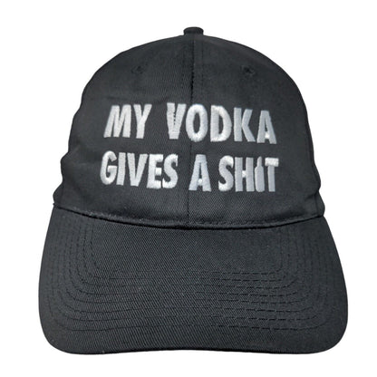 My Vodka Gives A S*** Absolut Strapback Hat Black OSFM Embroidered