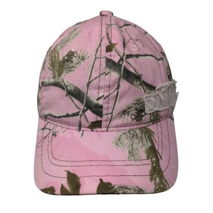 A&E Women's Strapback Hat Pink Camo Size OSFM Embroidered Duck Dynasty Logo