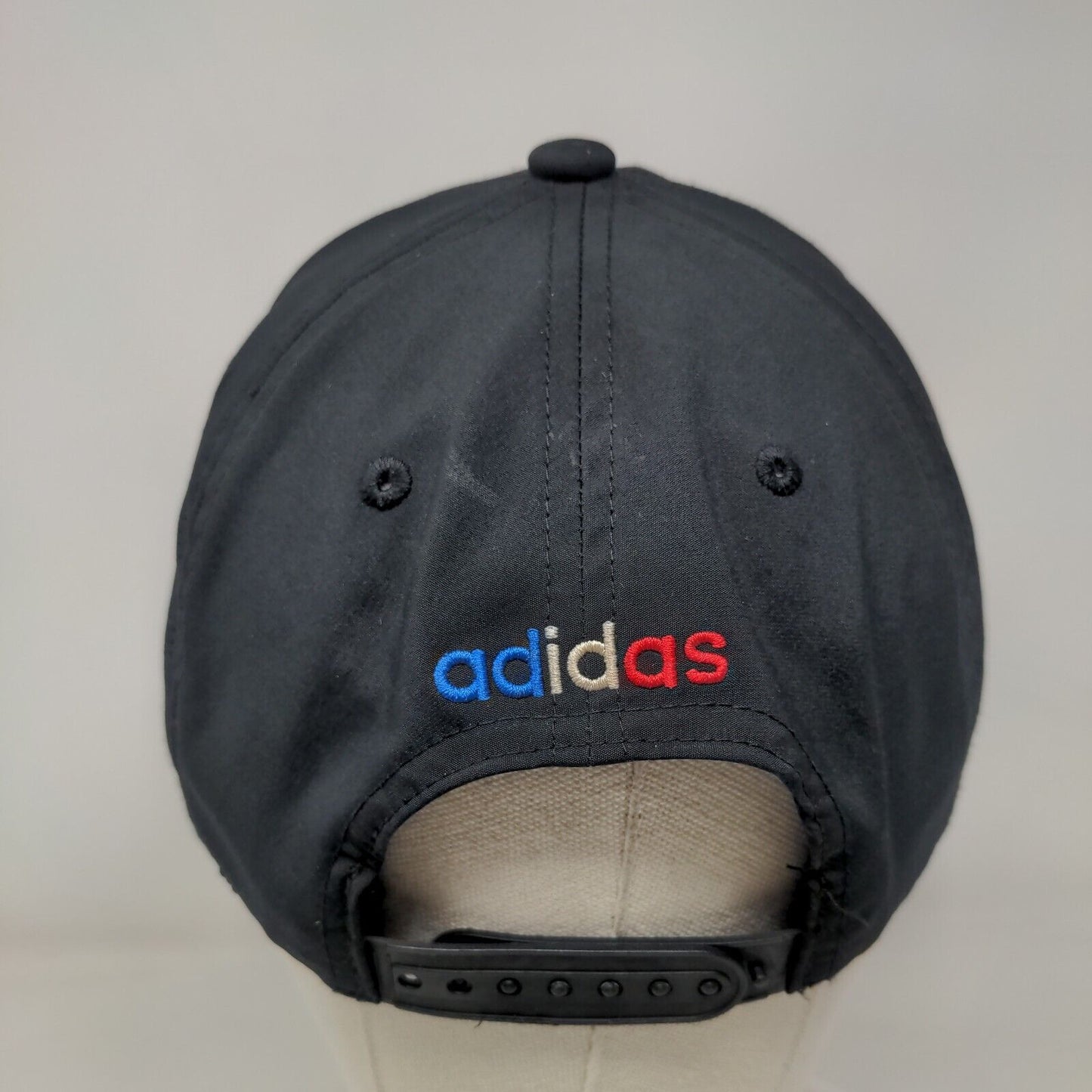 Adidas Snapback Hat Black OSFM Adjustable Embroidered Trefoil Breathable
