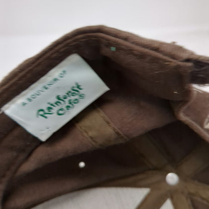 Rainforest Cafe Baseball Cap Brown One Size MGM Grand Las Vegas Hat Strapback