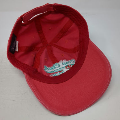 Jacobson Hat Red Baseball Cap OSFM Deep Creek Lake 1925 Embroidered Strapback