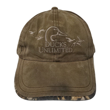Ducks Unlimited Slideback Hat Brown OSFM Embroidered DU Leader