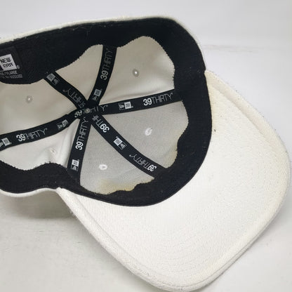 Carolina Panthers NFL New Era Baseball Cap White XL 39THIRTY Stretch Hat Logo