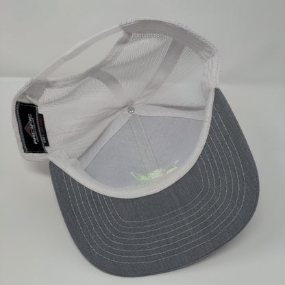 JK Snapback Trucker Hat Gray One Size Adjustable Mesh Back Pacific Headwear