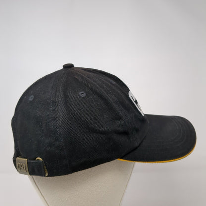 CAT Slideback Hat Black One Size Adjustable Embroidered 6 Panel Cyrk Cotton