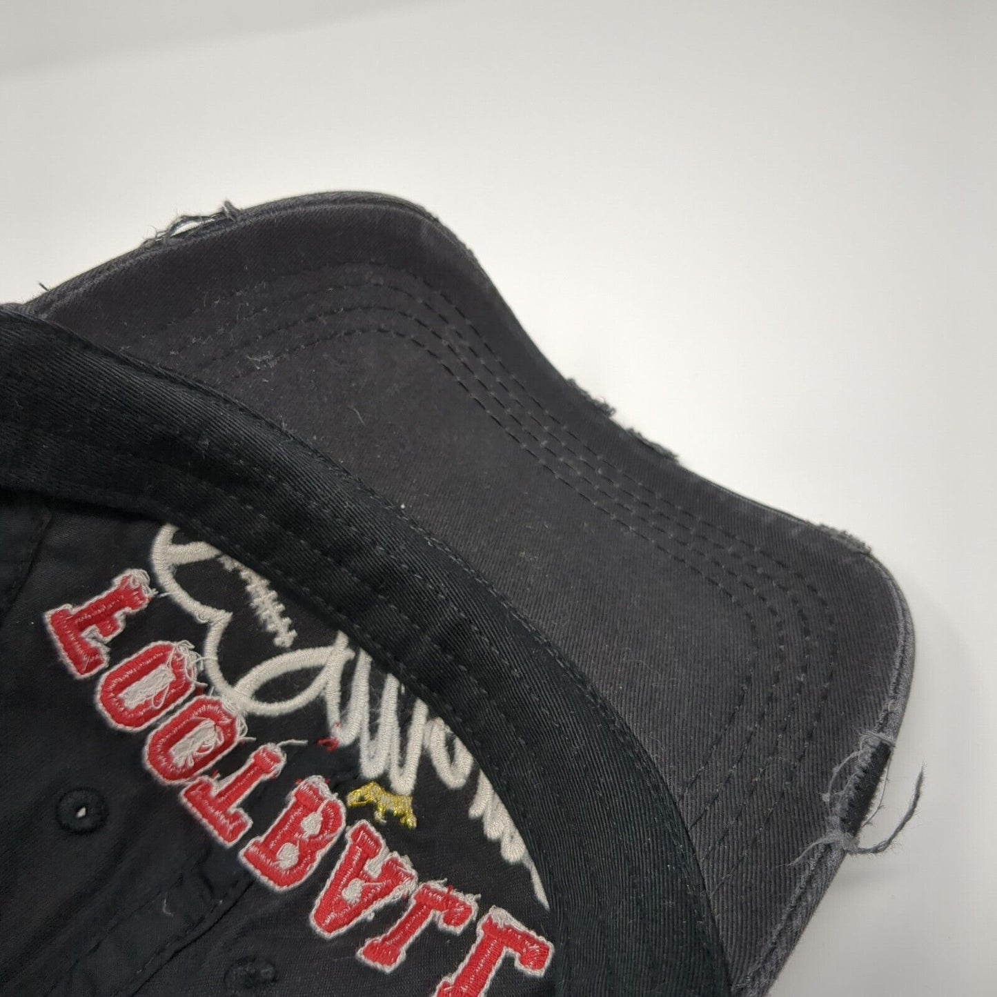 Football Mama May Yell Loudly Strapback Hat Black OS Distressed KB ETHOS Vintage
