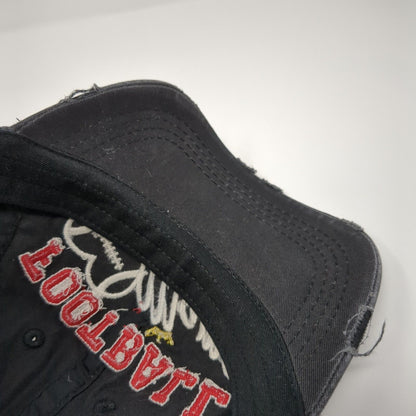 Football Mama May Yell Loudly Strapback Hat Black OS Distressed KB ETHOS Vintage