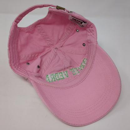 Ponte Vedra Beach FL Slideback Hat Pink One Size Adjustable Anvil