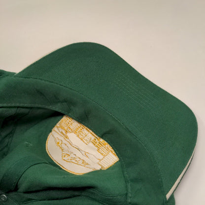 LAVCEI 2017 Strapback Hat Green One Size Adjustable Embroidered 6 Panel Cotton