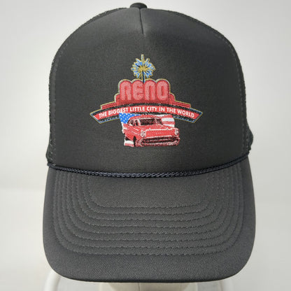 OTTO Reno Biggest Little City Trucker Hat Gray One Size Classic Car Flag