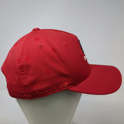 G/FORE 5 Panel Red One Size Hat Skull Crossbones American Flag Tonal Stars