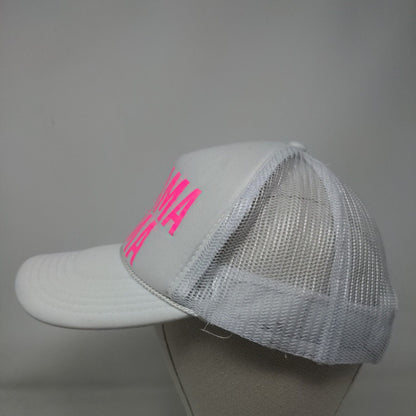 Bahama Mama Snapback Rope Trucker Hat White OSFM Mesh Back Otto