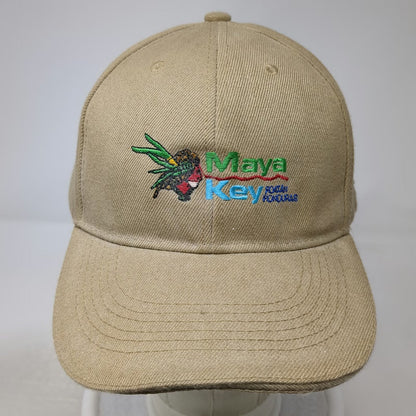 Maya Key Roatan Honduras Baseball Cap Beige One Size Strapback Hat Parrot
