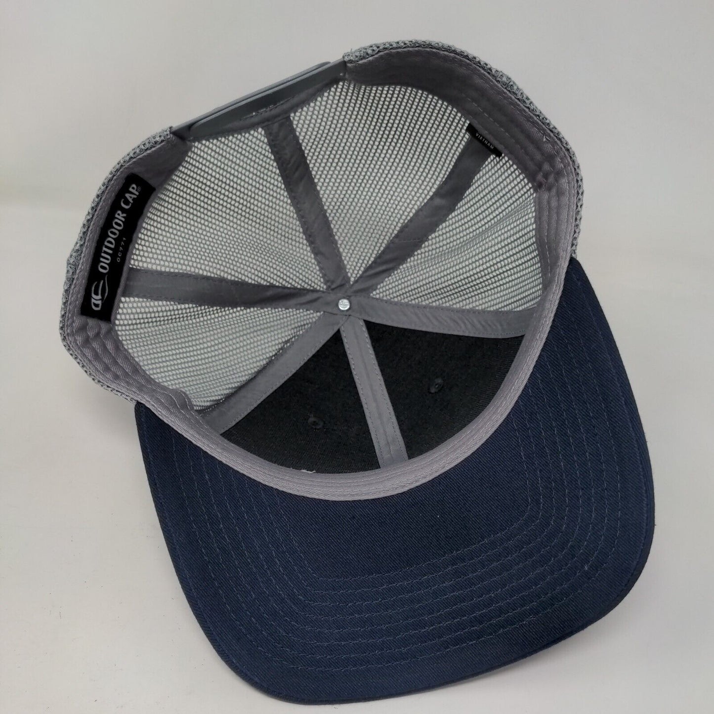Perma-Liner Industries Snapback Mesh Back Trucker Hat Blue Adult Colorblock