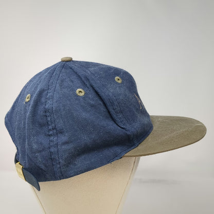 Kati Baseball Cap Blue One Size Apple Logo Slideback Two Tone Hat Vintage