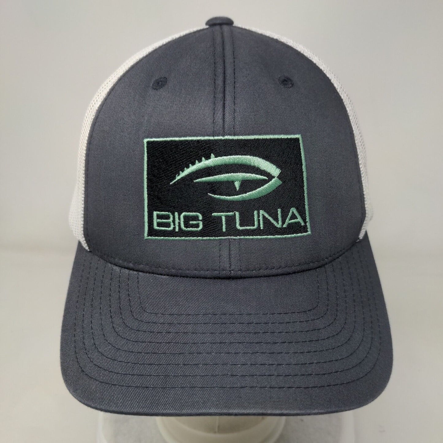 Big Tuna Snapback Mesh Back Trucker Hat Gray OSFA Colorblock Sport-Tek