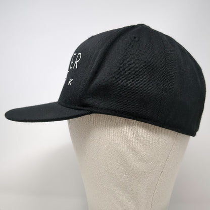 Flexfit Baseball Cap Black 7 1/4 In Water We Live HKD Hooked Isaac Long Hat