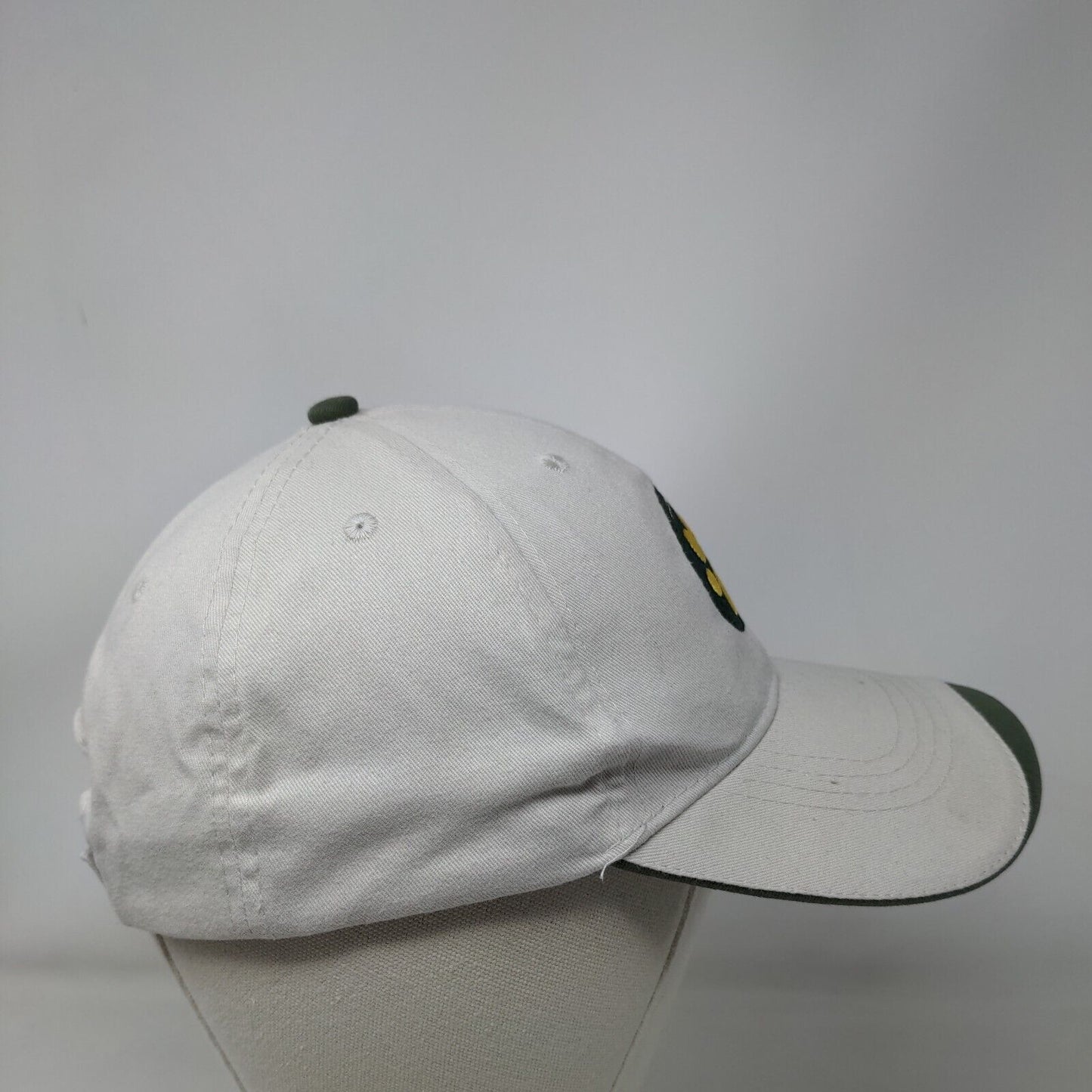 Paw Strapback Hat Tan OSFA Adjustable Embroidered 6 Panel Hit Wear