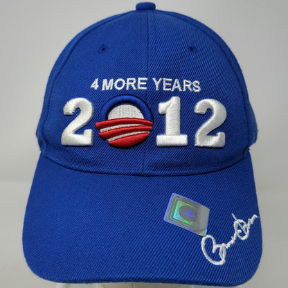 City Hunter Blue Baseball Cap One Size Strapback Obama 2012 4 More Years Hat