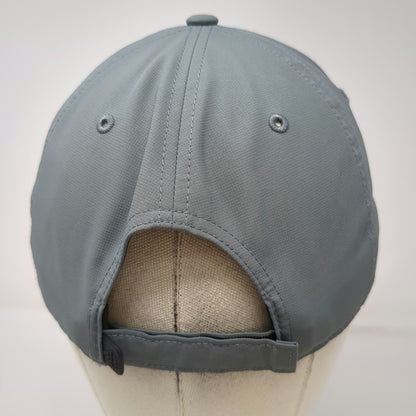 Adidas Baseball Cap Gray One Size Bayer Logo Strapback Polyester Hat