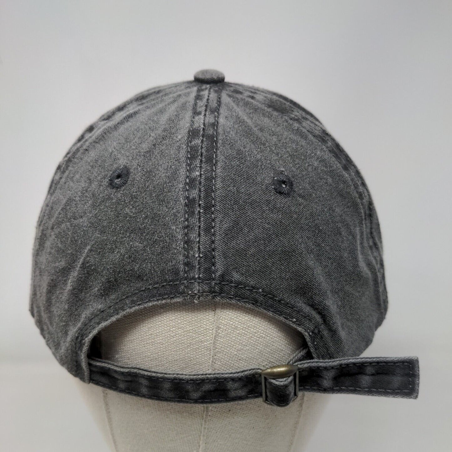 Unbranded Slideback Hat OSFM Adjustable 6 Panel Vent Holes Blank Solid