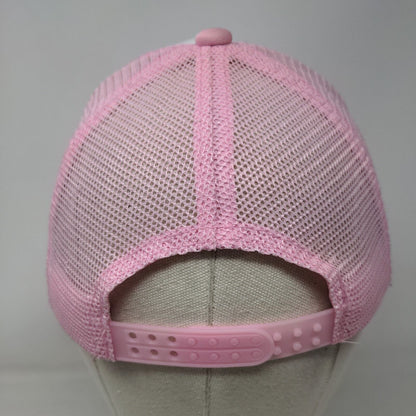 Star Snapback Mesh Back Trucker Hat Pink One Size Adjustable Colorblock