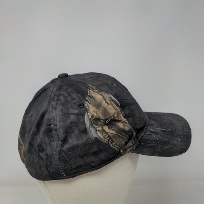 Mossy Oak Fitted Hat Camouflage Size S/M Vented Holes 6 Panel Outdoor Cap