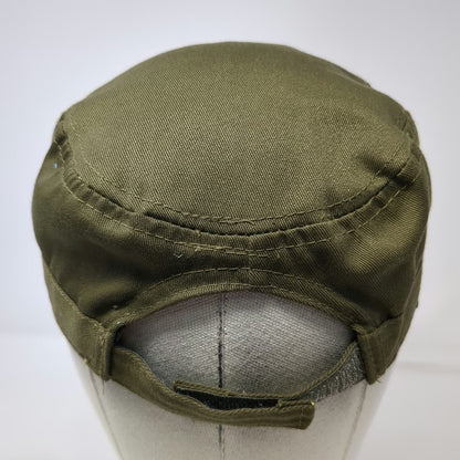 Teetot & Co. Army Cap Green One Size American Flag Patch Polyester Strapback Hat