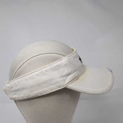 Nike Pro Classics Strapback Sun Visor Hat White One Size Adjustable