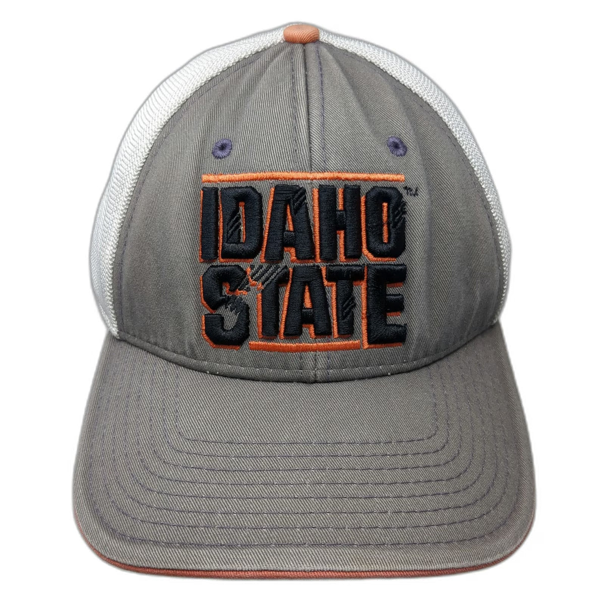 The Game Idaho State NCAA Cap Gray One Size Mesh Back A-Flex Stretch Logo Hat