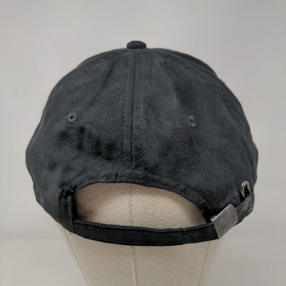 H&M Slideback Hat Black One Size Adjustable Blank Vent Holes 6 Panel
