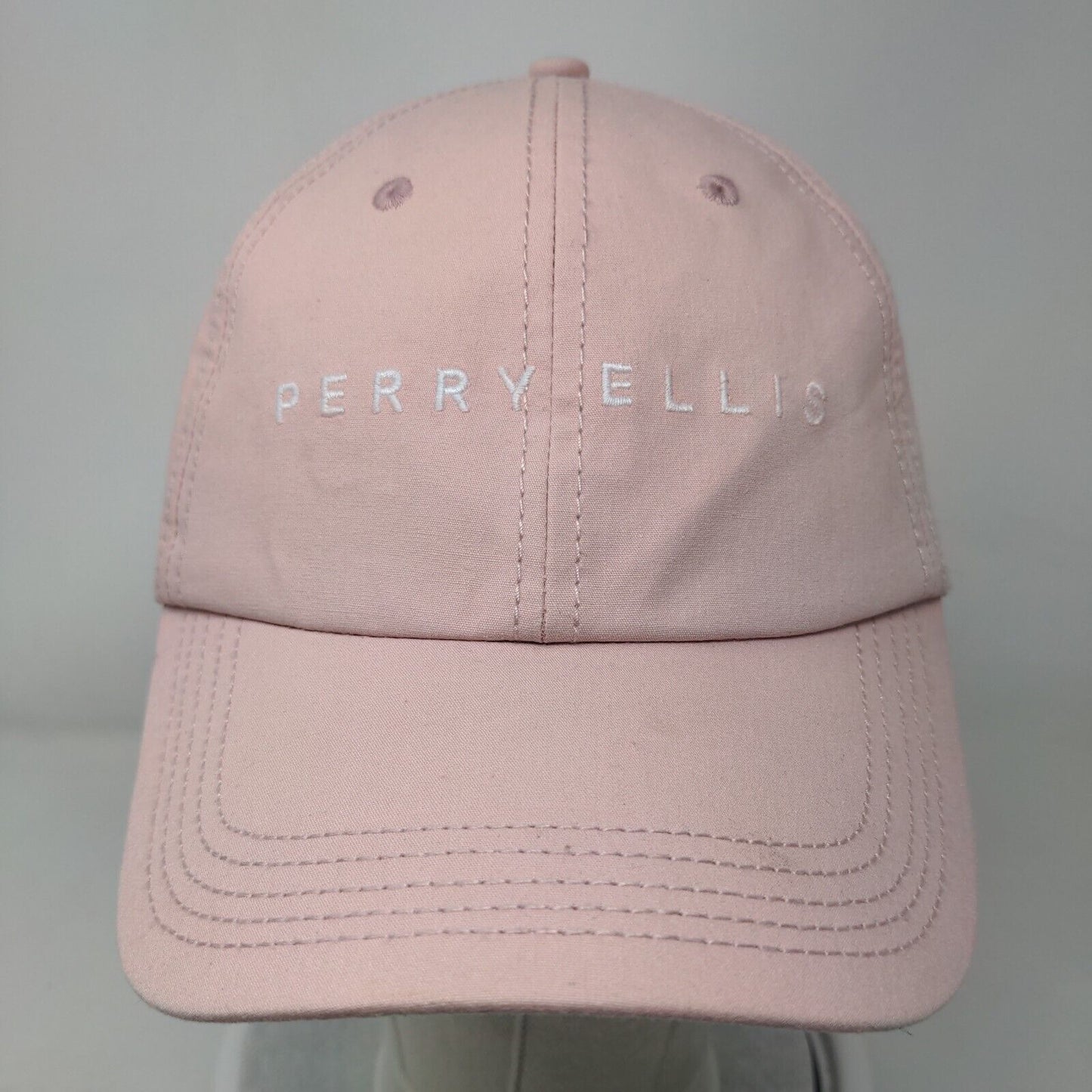 Perry Ellis Slideback Hat Pink OSFA Embroidered Adjustable 6 Panel