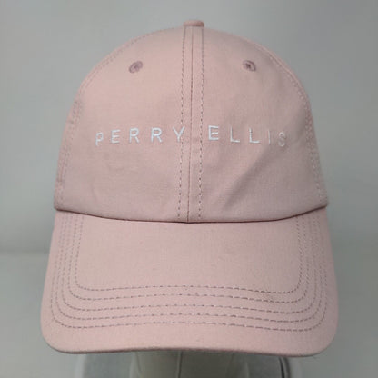 Perry Ellis Slideback Hat Pink OSFA Embroidered Adjustable 6 Panel