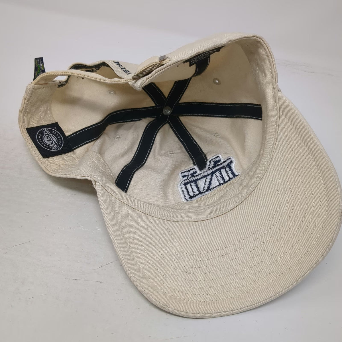 '47 Brand Notre Dame Fighting Irish NCAA Hat Beige OSFM Cap ND Logo Embroidered