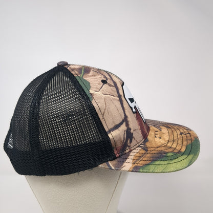 Marvel The Punisher Trucker Hat Multicolor One Size Adjustable Camo Mesh Back