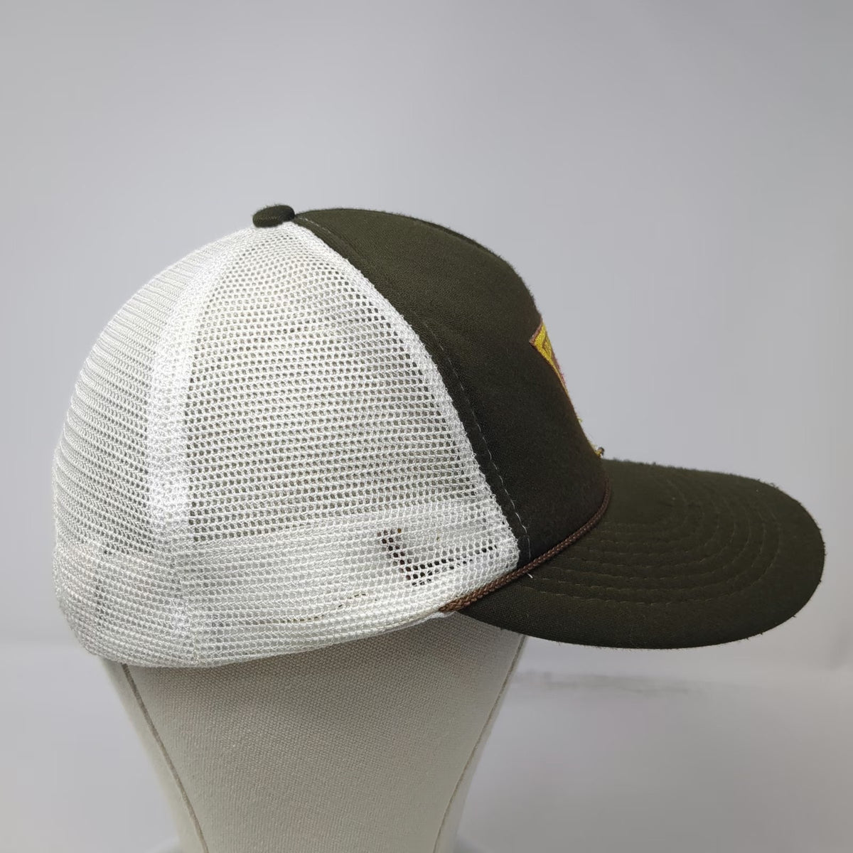 Idaho Power Reddy Kilowatt Trucker Hat Green White One Size Snapback Mesh Rope
