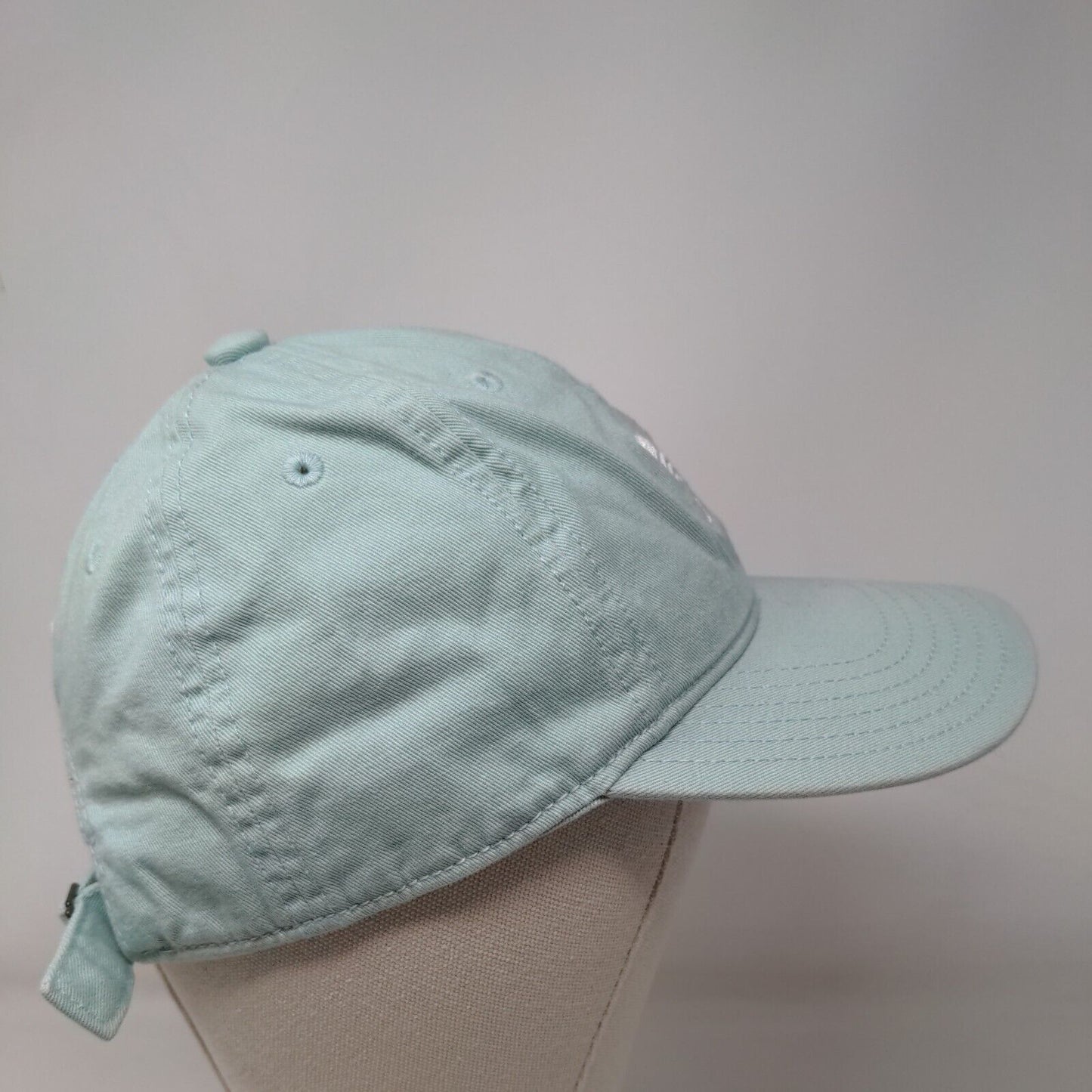 Adidas Women's Slideback Hat Greenish-Blue OSFW Embroidered Logo Cotton