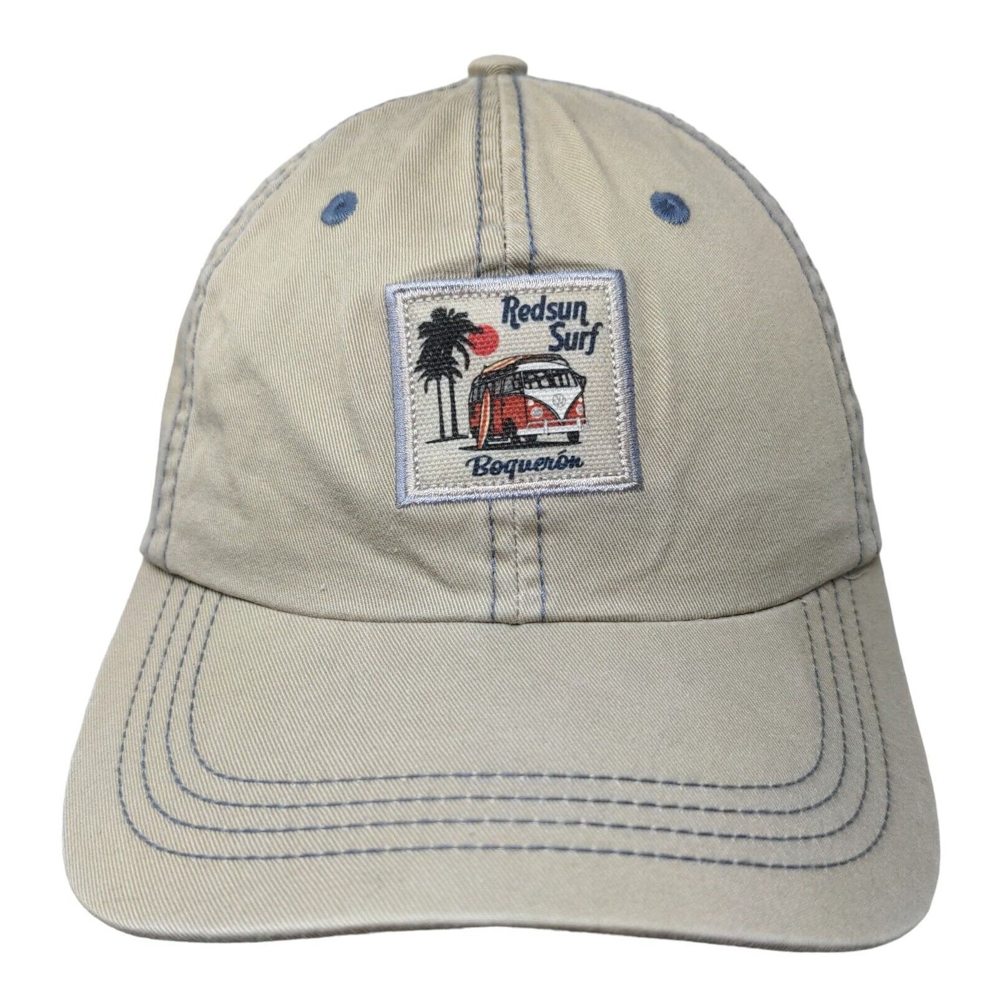 Redsun Surf Boqueron Patch Strapback Hat Tan Extreme Fit Adjustable