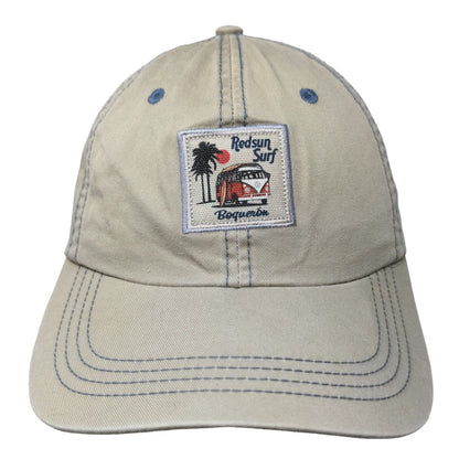 Redsun Surf Boqueron Patch Strapback Hat Tan Extreme Fit Adjustable