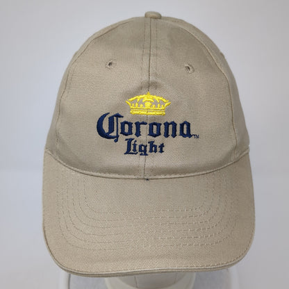 Corona Light Strapback Hat Brown One Size Adjustable Embroidered Acme