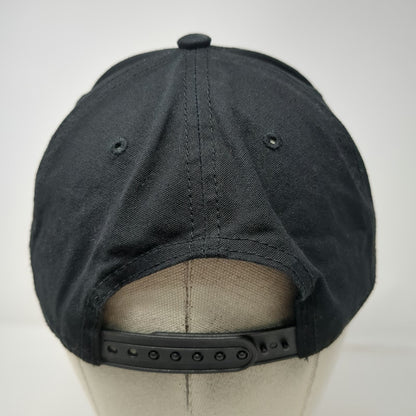 YoungLA 5 Panel Black One Size Snapback Cotton Embroidered Logo Gym Athletic Hat