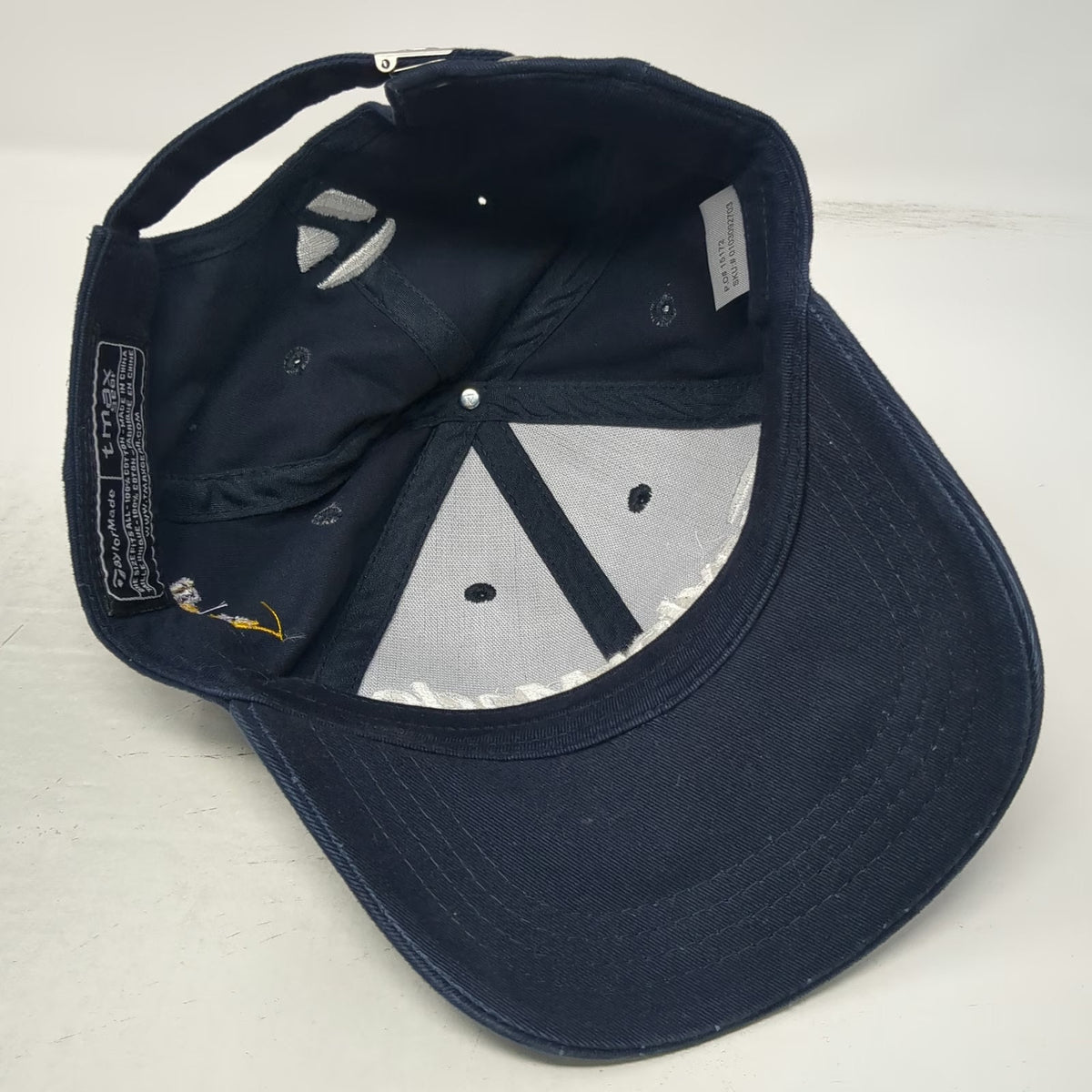 TaylorMade Baseball Cap Blue One Size J&L Electric Logo Adjustable Slideback Hat