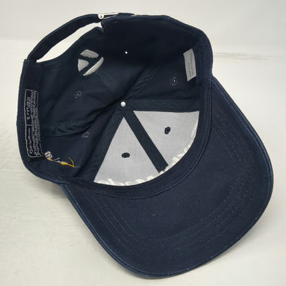 TaylorMade Baseball Cap Blue One Size J&L Electric Logo Adjustable Slideback Hat