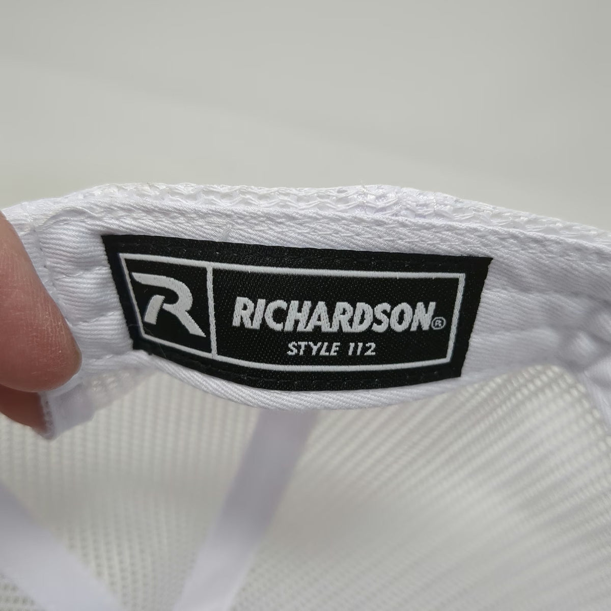 Richardson Trucker Hat Purple OSFM White Mesh Back Snapback Graphic Claw Logo