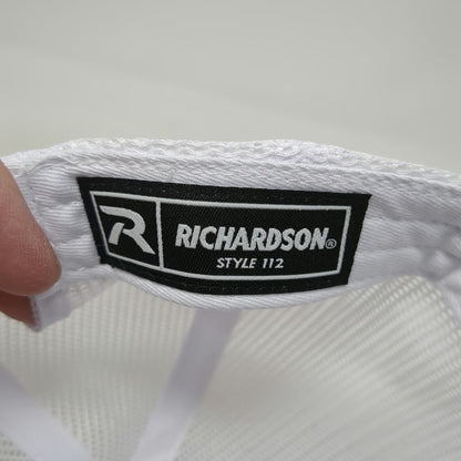 Richardson Trucker Hat Purple OSFM White Mesh Back Snapback Graphic Claw Logo