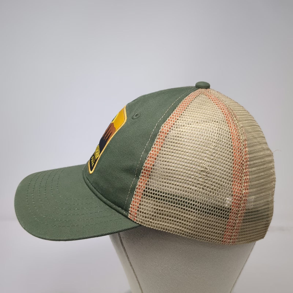H3 Headwear Rocky Mountain National Park Green Trucker Hat One Size Snapback
