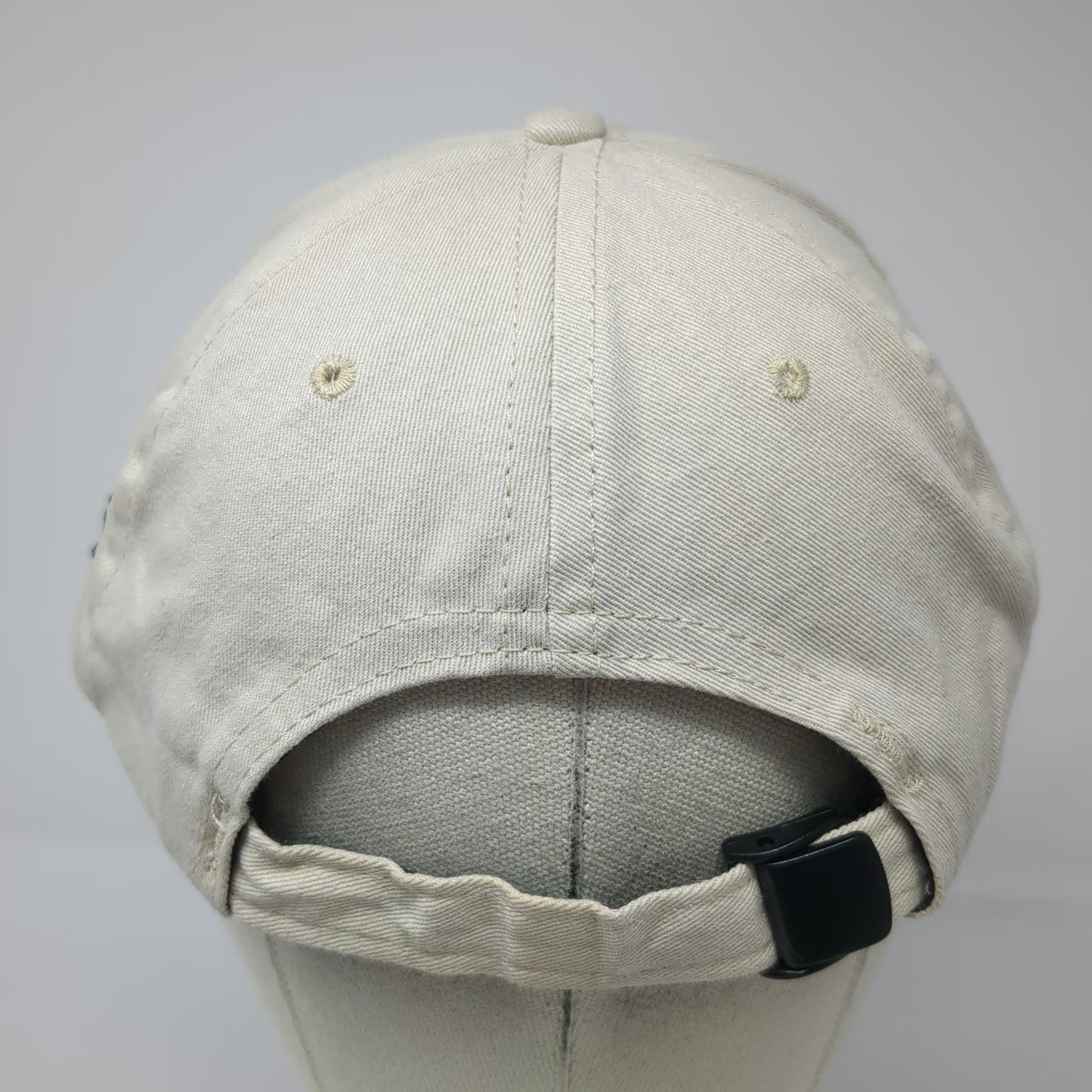 San Diego Zoo Baseball Cap Beige One Size Panda Logo Strapback Hat Adjustable