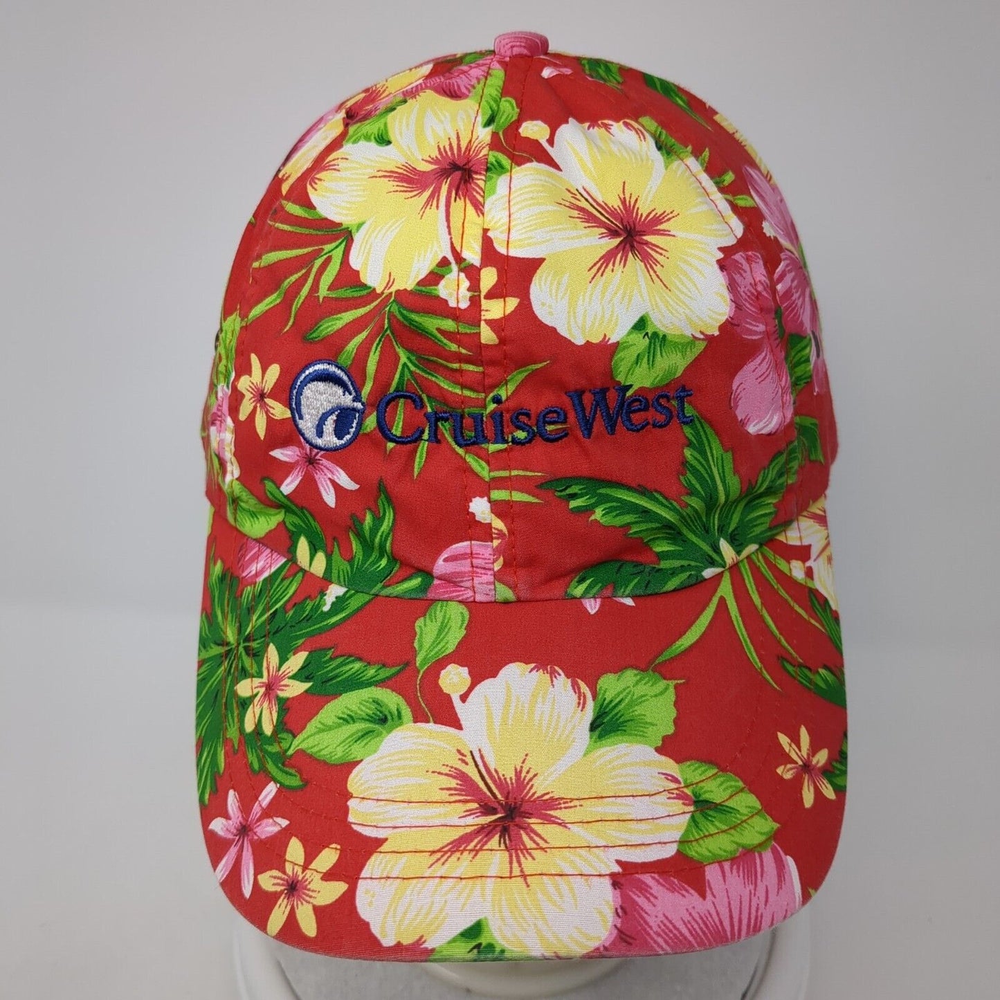 Cruise West Strapback Hat Multi One Size Adjustable Floral Hawaiian HG